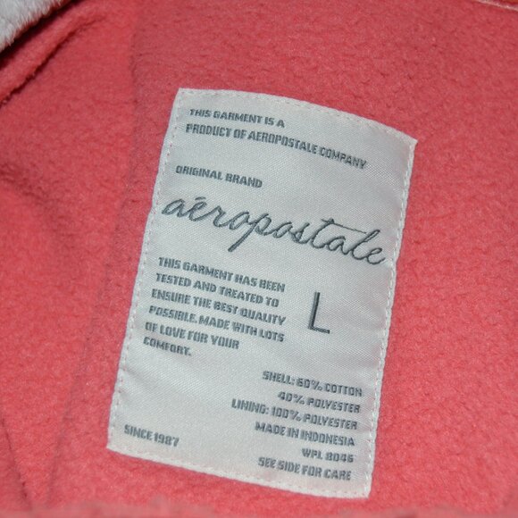 EUC Aéropostale Vintage Coral Hoodie with Fuzzy Hood - Picture 3 of 3